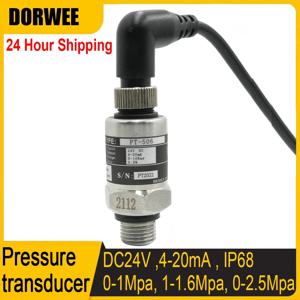 압력 변환기 케이블 압력 트랜스미터 수성 가스 유압 센서 0-1Mpa 0-1.6Mpa 0-2.5Mpa 4-20mA DC24V G1/4 IP68