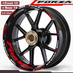 혼다 Forza 휠 스티커 오토바이 액세서리 부품 데칼 Forza125 Forza250 Forza300 Forza350 110CC 125 250 300 350 2025