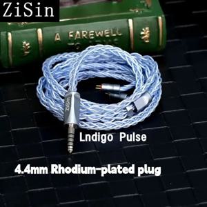 ZiSin326iem 케이블 로듐 도금 4.4mm MMCX/0.78 2핀 AFUL Performer 5+2/Performer DUNU X KOTO ITO 인이어 이어폰에 적합