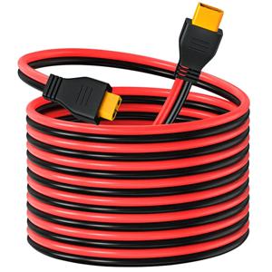 ALLPOWERS Ecoflow Delta River Anker SOLIX Bluetti AC DJI 태양광 발전기용 6m/20FT 12AWG XT60 남성-여성 케이블 업그레이드.