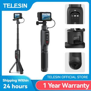 TELESIN 5000Mha 보조베터리 360 °   Gopro Hero 13 12 11 10 9 MAX용 회전 충전 셀카봉 원격 제어 삼각대