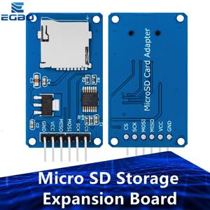 SPI 인터페이스를 갖춘 1~5PCS 마이크로 SD/TF 카드 리더 모듈 |   3.3V/5V 레벨 컨버터 |   DIY 프로젝트를 위한 플러그 앤 플레이 메모리 확장