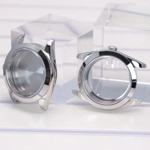 36mm 39mm 실버 시계 케이스 방수 사파이어 세이코 4R36 NH35 NH36 NH34/38 Miyota 8215 무브먼트 28.5mm 다이얼 에어 킹