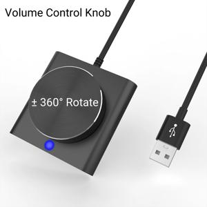USB 볼륨 조절 손잡이 PC 컴퓨터 스피커 오디오 볼륨 컨트롤러 2 모드 Windows/Android/Mac IOS 용 멀티미디어 컨트롤러