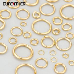 GUFEATHER, 1 팩/로트, MG93, 쥬얼리 액세서리, 18k 금 도금, 구리, 니켈 프리, diy 액세서리, 오픈 점프 링, 쥬얼리 만들기