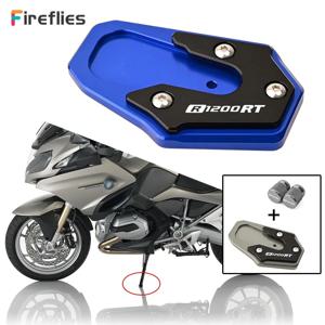BMW R1200RT R1200 RT R 1200RT 2014-2018 오토바이 CNC 액세서리 킥스탠드 풋 사이드 스탠드 확대 패드 & 타이어 밸브 캡