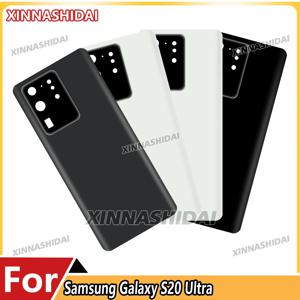 카메라 렌즈가 포함된 새로운 후면 하우징 케이스 - 삼성 갤럭시 S20 Ultra(G988B/G988U)용 배터리 뒷면 커버 교체