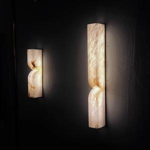 미니멀리스트 스페인 대리석 LED 벽 램프 현대 천연 석재 벽 Sconces 침대 옆 TV 배경 Corrdor 인테리어 장식 조명