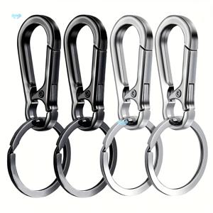 4개입 카라비너 클립 키체인 금속 카라비너 모양 키링 키홀더 클립 후크 홀더 자동차 키 찾기용