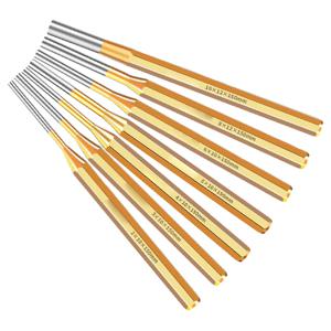1pcs 2/3/4/5/6/8/10mm 황동 펀치 150mm 롤 핀 펀치 도구 리무버 기계 유지 보수를위한 헤비 듀티 치즐 콘 펀치