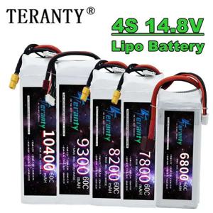 TERANTY 4S Lipo 배터리 14.8V 1800/2600/2800/3300/4200/5200/6000/6800/7800/8200/9300/10400mAh RC 모델 장난감 항공기 보트 자동차