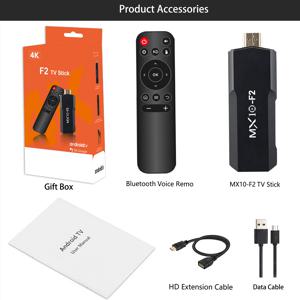 스마트 TV 스틱 MX10 F2 Allwinner RK3228A DDRIII 1GB EMMC 8GB WiFi 2.4G/5G+BT4.0 구글 TV 파이어 스틱