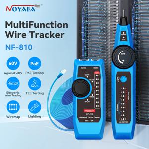 NOYAFA NF-810 네트워크 케이블 테스터 RJ11 RJ45 Cat5 Cat6 와이어 추적기 LAN 라인 파인더 전화 및 LAN 케이블 진단 도구