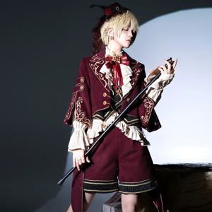 ~Heir~Ouji 로리타 반바지 세트 군사 왕자 로리타 코트와 블라우스 by Letters from Unknown Star