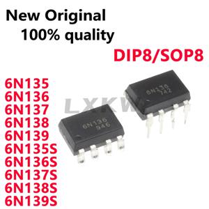 10/PCS 새로운 원본 6N135 6N136 6N137 6N138 6N139 DIP 6N135S 6N136S 6N137S 6N138S 6N139S SOP 광 커플러 칩 재고 있음