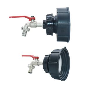 100mm S60 IBC 탱크 어댑터 16mm 니플 15mm 호스 수도꼭지 어댑터 홀 나사 피팅 물탱크 금속 및 플라스틱 호스 연결기