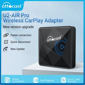 OTTOCAST U2 Air PRO 무선 CarPlay 어댑터에 유선 CarPlay Dongle Bluetooth Wifi USB 멀티미디어 플레이어 for Toyota VW Nissan
