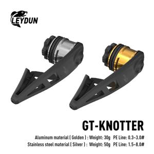 LEYDUN 낚시 도구 PR Knotter 보조 라인 리더 연결 매듭 기계 보빈 와인 더 라인 와이어 일본 GT FG 매듭 도구