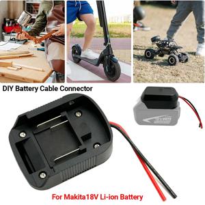 새로운 리튬 이온 배터리 외부 전원 공급 장치 마운트 Makita 18V 리튬 배터리 BL1830 BL1430 용 DIY 커넥터 어댑터 독 홀더