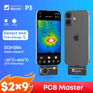 iPhone 및 Android 휴대폰 P3 열화상 카메라 512*384 X³IR 해상도 전기 휴대폰 수리용 매크로 렌즈 600 ℃