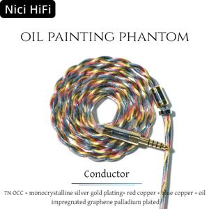Nici HiFi-52 이어폰 형 헤드폰 업그레이드 케이블, Davinci NX8 Cantor Himalaya 용 3.5mm/4.4mm/4pin XLR MMCX/2핀/IE900/듀얼 3.5 포함