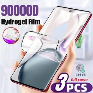 아너 매직 7 6 5 4 프로 라이트 X9C X9A 스크린 보호필름, 아너 400 200 100 프로 400 라이트용 HD 풀커버 하이드로겔 필름 3매
