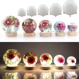 65-120mm 구형 실리콘 몰드, 드라이 플라워 구형 레진 공예, DIY 쥬얼리 제작, 주조 에폭시 레진 몰드