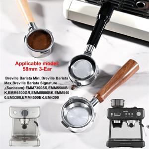 58mm 바텀리스 3이어 네이키드 포터필터 필터 홀더 (선빔 미니 바리스타/바리스타 맥스/바리스타 플러스 에스프레소 커피 머신용)