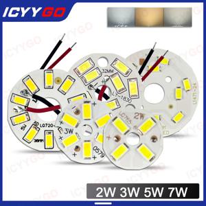 10PCS 9W 7W 5W 3W 2W SMD 5730 LED PCB 광원 알루미늄 조명 보드 20mm 23mm 50mm 미니 LED 전구 교체 조명 보드