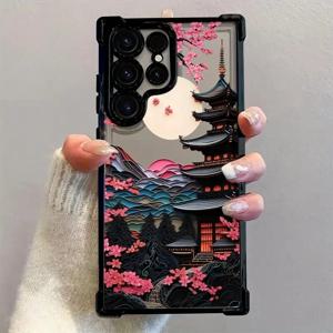 일본풍 고대 주택 디자인 에어백 폰 케이스 (삼성 갤럭시 S26 S25 S24 울트라 S23 S22 플러스 S21FE A56 A55 A54 A53 A35 커버)