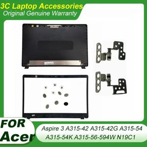 Acer Aspire 3 A315-42 A315-42G A315-54 A315-54K A315-56 N19C1 케이스 전면 베젤 경첩 15.6 인치 검정색 용 노트북 LCD 뒷면 커버