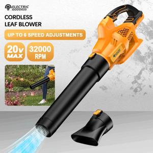 32000rpm 무선 송풍기, 마당 낙엽 제거, 폭풍 기계, 가정 및 거리용 전동 공구, 디월트 20V 배터리 핀용