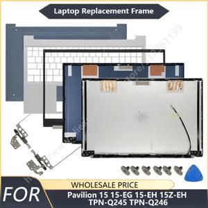 HP Pavilion 15 15-EG 15-EH 15Z-EH TPN-Q245 TPN-Q246 노트북 LCD 뒷면 커버 전면 베젤 손목 받침대 하단 케이스 경첩