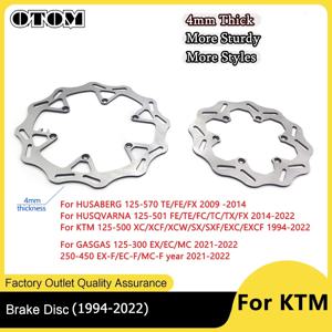 OTOM 프론트 & 리어 브레이크 디스크 로터 세트 KTM HUSQVARNA GASGAS EXC EXCF SX TE FE TX EX EC 1994-2022 V4 V5 V6 패턴 브레이크 디스크용
