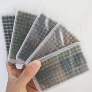 120개 미니 잔디 모델 키트 8MM 식물 잔디 DIY 기차 철도/건축 모래 테이블 장면 재료 디오라마 액세서리