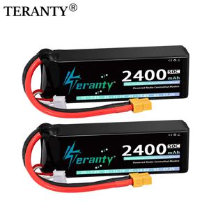 테란티 리포 배터리 3S 2400mAh 11.1V 50C/100C 소프트케이스 T XT60 플러그 포함 RC 자동차, 보트, RC 헬리콥터, FPV 드론, 비행기, 취미용