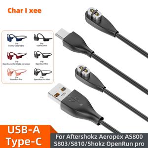 Aftershokz Aeropex AS800/ S803/ S810 Shokz OpenRun Pro 마그네틱 USB/타입-C 충전 케이블용 골전도 헤드폰 충전기