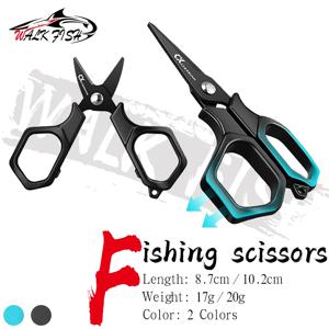 WALK FISH 새로운 다기능 낚시 가위 낚시줄용 티타늄 코팅 리드 와이어 브레이드 스테인레스 스틸 낚시 도구