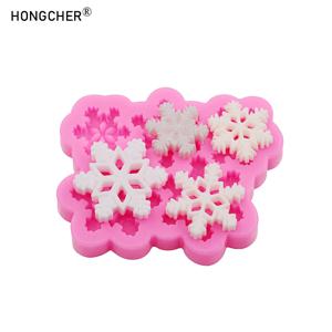 스노우플레이크 레진 쥬얼리 홀 슈즈 장식 액세서리 드립 몰드 DIY 초콜릿 케이크 베이킹 디저트 장식 몰드