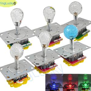 아케이드 12V LED 조이스틱 아케이드 낚시 크레인 클로 게임 자동 판매기에 대한 다채로운 조명 조명 전환 가능한 방법 컨트롤러