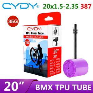 35g CYDY TPU 자전거 이너 튜브 20인치 387 20x1.5 1.75 1.95 2.1 2.25 2.35 밸브 길이 45mm BMX 카메라 자전거 타이어 사이클링 타이어