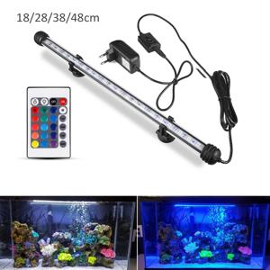 수족관 LED 바 빛 방수 물고기 탱크 빛 110V 미국 18/28/38/48CM 220V EU 수중 Aquario 램프 수족관 장식 조명
