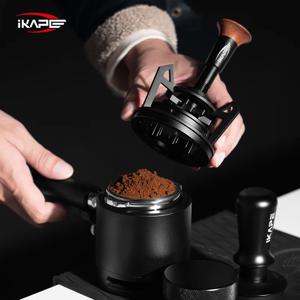 IKAPE V3 에스프레소 로터리 WDT, 도징 퍼널 및 스탠드가 포함된 커피 스터러, 바리스타용 에스프레소 스터러 분배 도구
