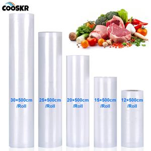진공 포장 백 식품 진공 백 맞춤 길이 진공 포장 백 12+15+20+25+30cm*500cm 롤 식품 신선 진공 포장기용