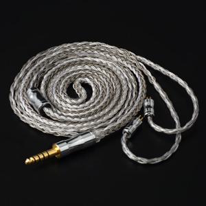 NICEHCK 16 코어 C16-4 은도금 도체 이어폰 케이블 3.5/2.5/4.4mm 플러그 MMCX/2Pin/QDC 핀 로키스 NX8 히말라야 IEM용