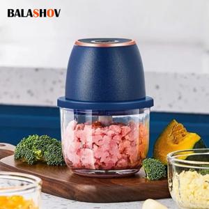 350ML 전기 고기 분쇄기 식품 크러셔 마늘 다지기 USB 다기능 야채 슬라이서 프로세서 초퍼 주방 블렌더