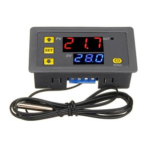 W3230 12V 24V AC110-220V 프로브 라인 20A 디지털 온도 조절기 LED 디스플레이 온도 조절기 (냉난방 제어 기능 포함)