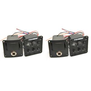 2X FISHMAN GUITARS 기타 픽업 ISYS+ EQ 프리앰프 시스템 어쿠스틱 기타 앰프용 조정 가능한 사운드