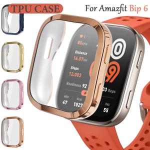 TPU 보호 케이스 풀 커버리지 프레임 화면 보호기 액세서리 Amazfit Bip 6 스마트 시계용 범퍼 커버 쉘