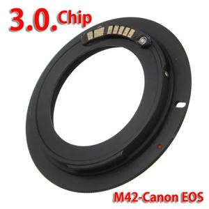 M42-EOS 3.0 칩 렌즈 어댑터 링 (M42 렌즈용, 캐논 EOS 500d, 1000d, 450d, 400d, 350d, 300d용, 캐논 EOS EF 마운트용)